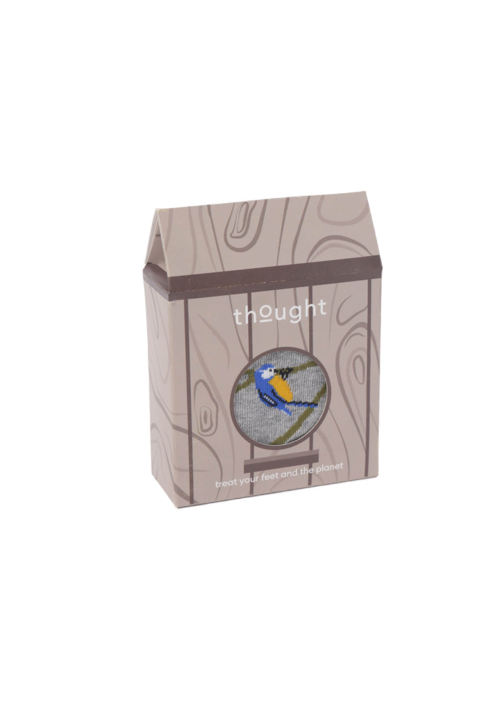 Mens Birds Organic Cotton Socks In A Birdhouse Gift Box