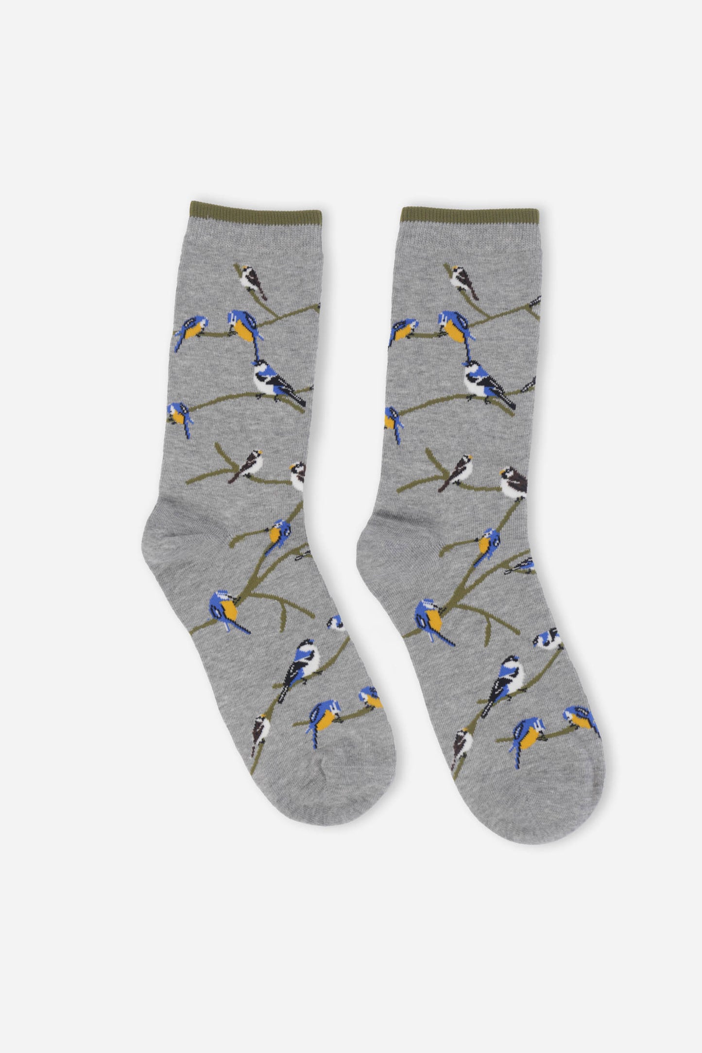 Mens Birds Organic Cotton Socks In A Birdhouse Gift Box