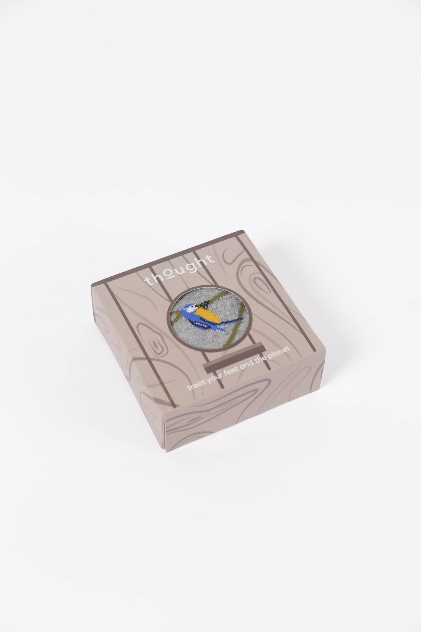 Mens Birds Organic Cotton Socks In A Birdhouse Gift Box