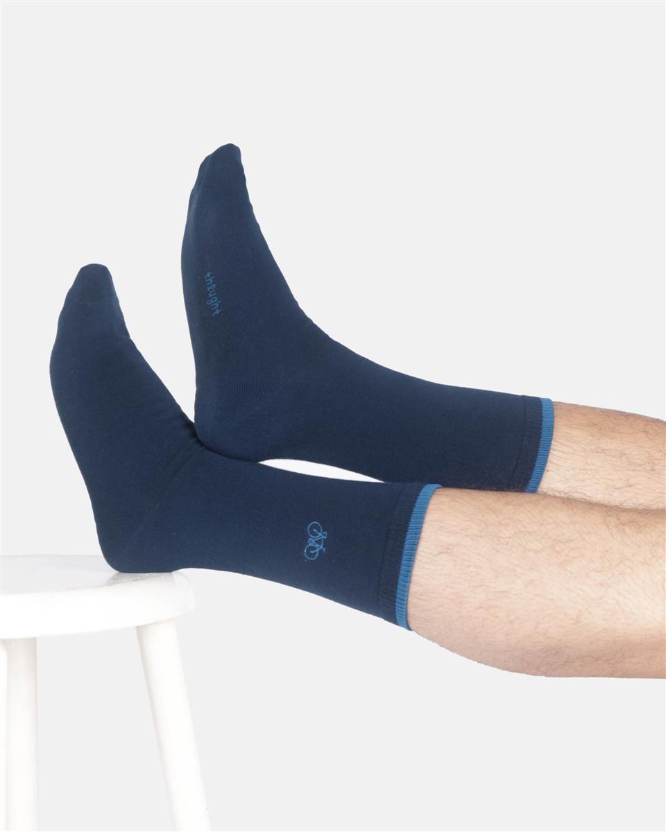 Mens Embroidered Bike Bamboo Crew Socks