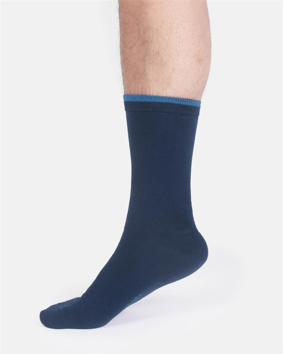 Mens Embroidered Bike Bamboo Crew Socks