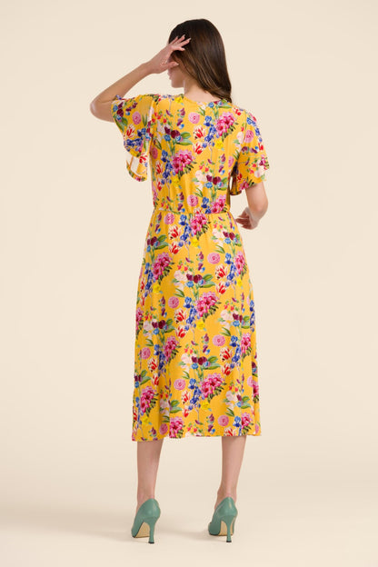 Trix Butterfly Sleeve Dress