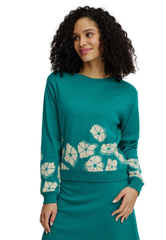 Lockerer Jaquard-Pullover