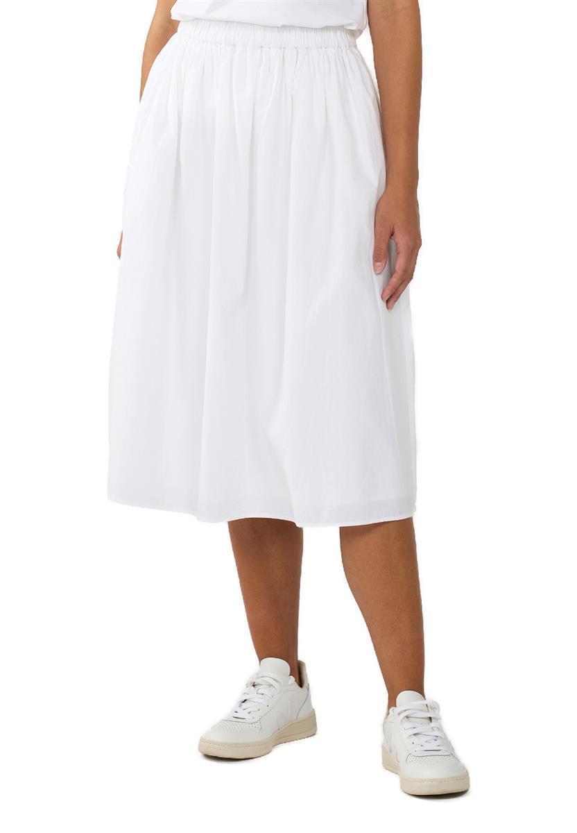 Poplin Elastic Waist Skirt