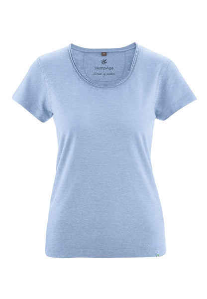 T-Shirt With Rolling Collar