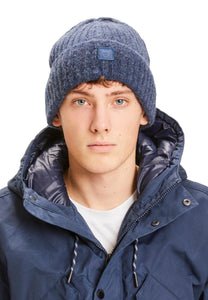 LEAF rib organic wool beanie